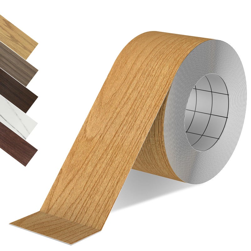ZYJT Wood Grain Repair Tape  2.4 inch X 15ft Self Adhesive Maple Grain Repair Patch for Tables  Chairs  Baseboards  Doors  Windows  Floors  Handicraft DIY. - Image 1